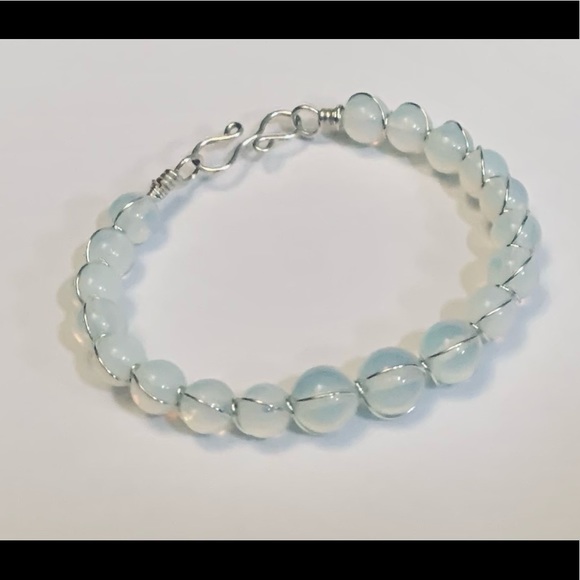 Pretty Moonstone Wire Wrapped Bracelet New NWT - Picture 5 of 5